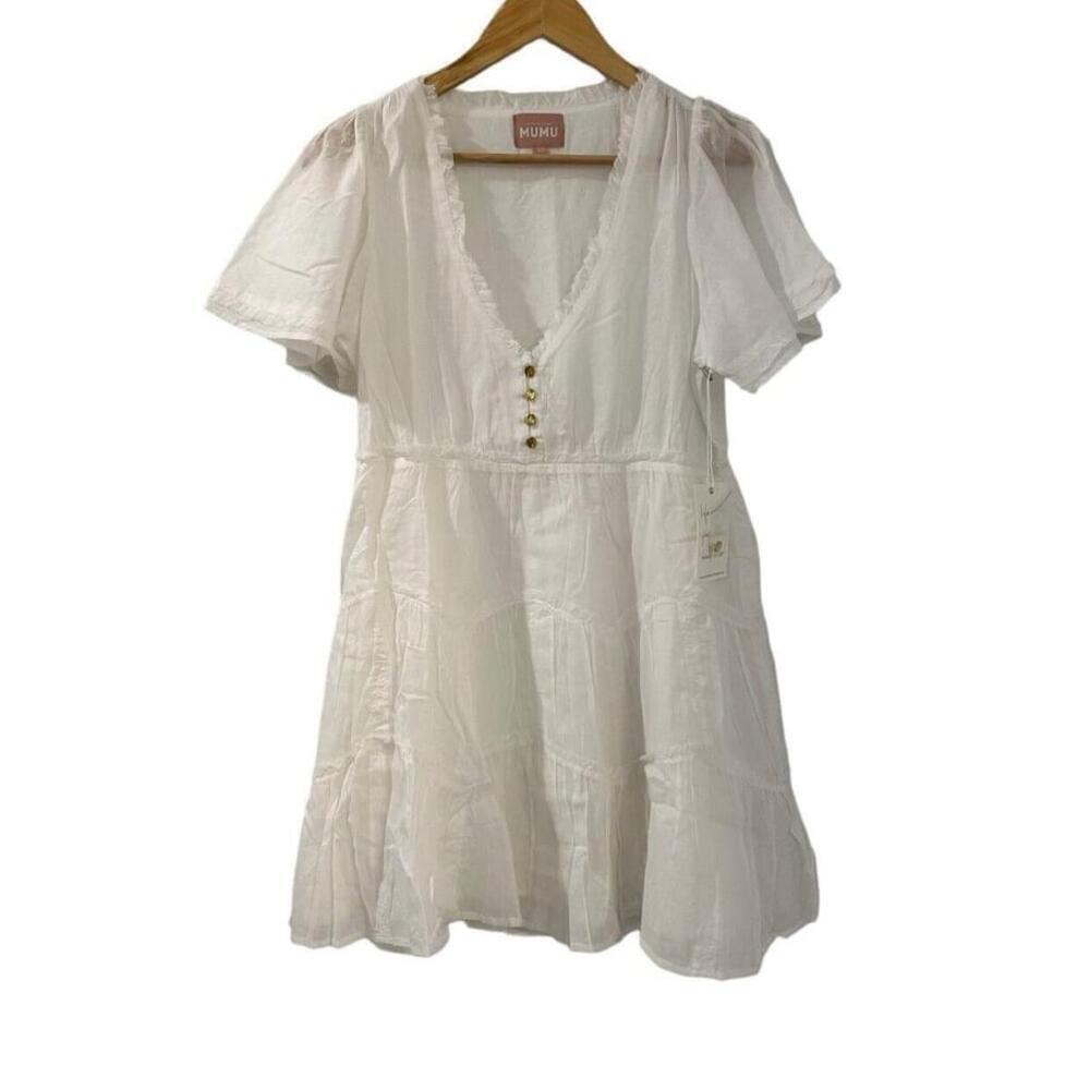 Show Me Your Mumu Alyssa Mini Dress White Extra Small